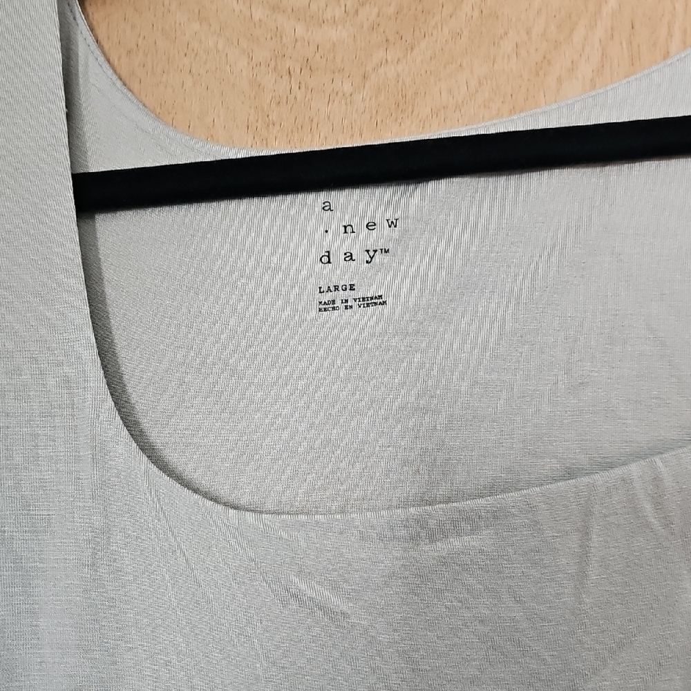 A New Day Light Sage Midi Dress NWT - Picture 2 of 5